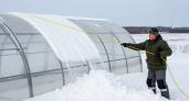 Старый трюк с веником поможет очистить теплицу от снега быстрее чем за минуту без усилий
