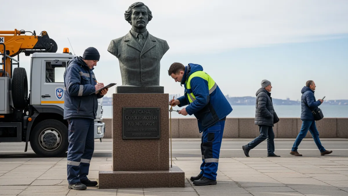Памятник Солженицыну уберут с набережной из-за критики историков
