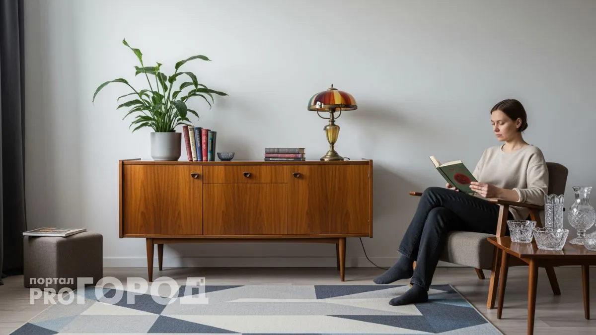 Бабушкин комод и хрустальная ваза: какие советские вещи делают квартиру стильной в 2024 году