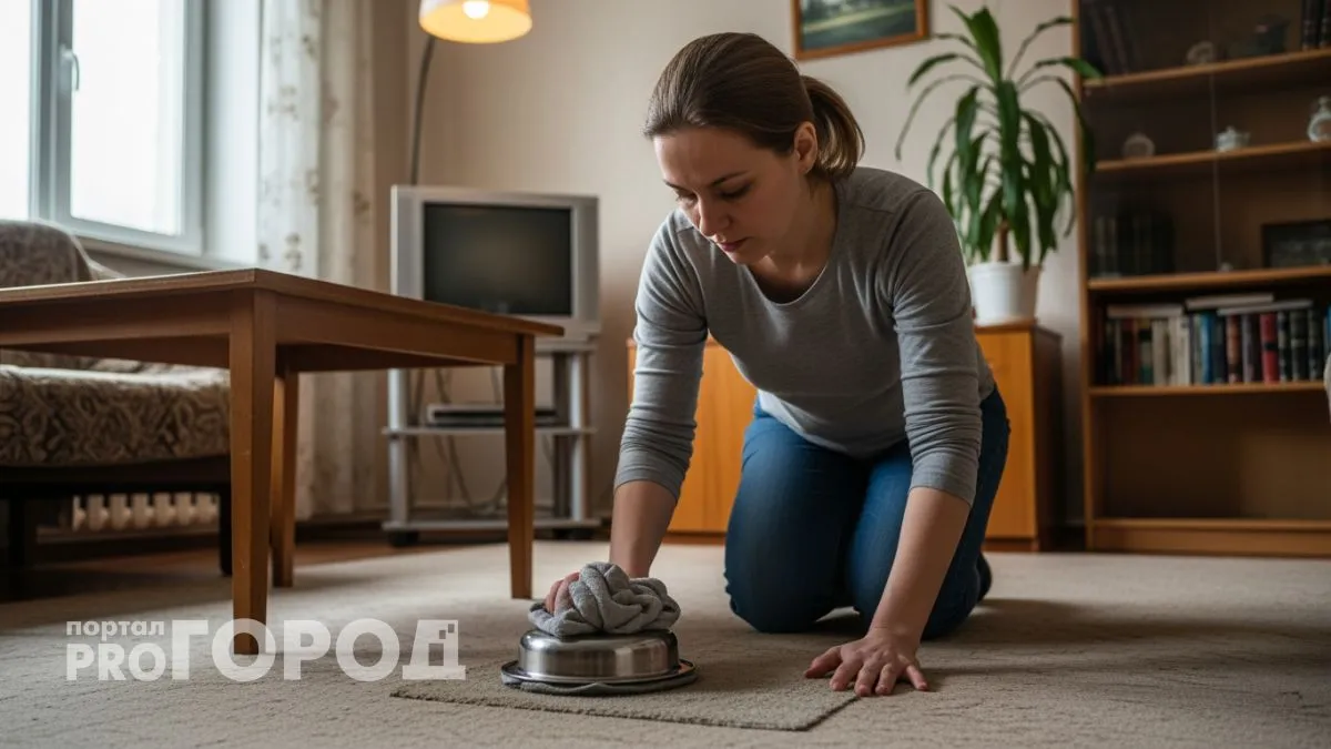 Секретный способ с кухонным ингредиентом делает любой ковер как новый за 15 минут вместо похода в химчистку