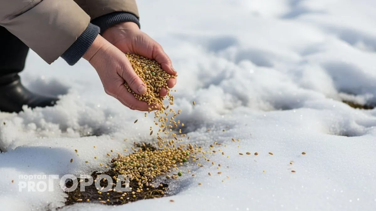 Беру дешевую крупу из магазина и разбрасываю по огороду зимой — весной навоз уже не нужен
