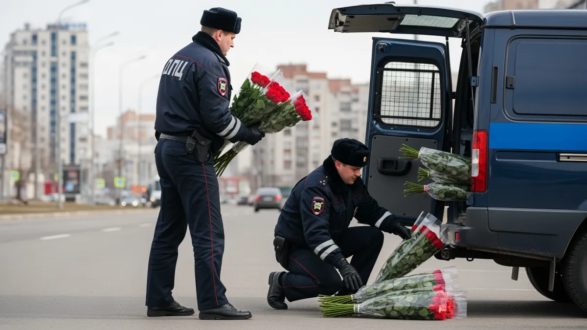 109 протоколов за цветы: во Владивостоке изъяли машину торговца