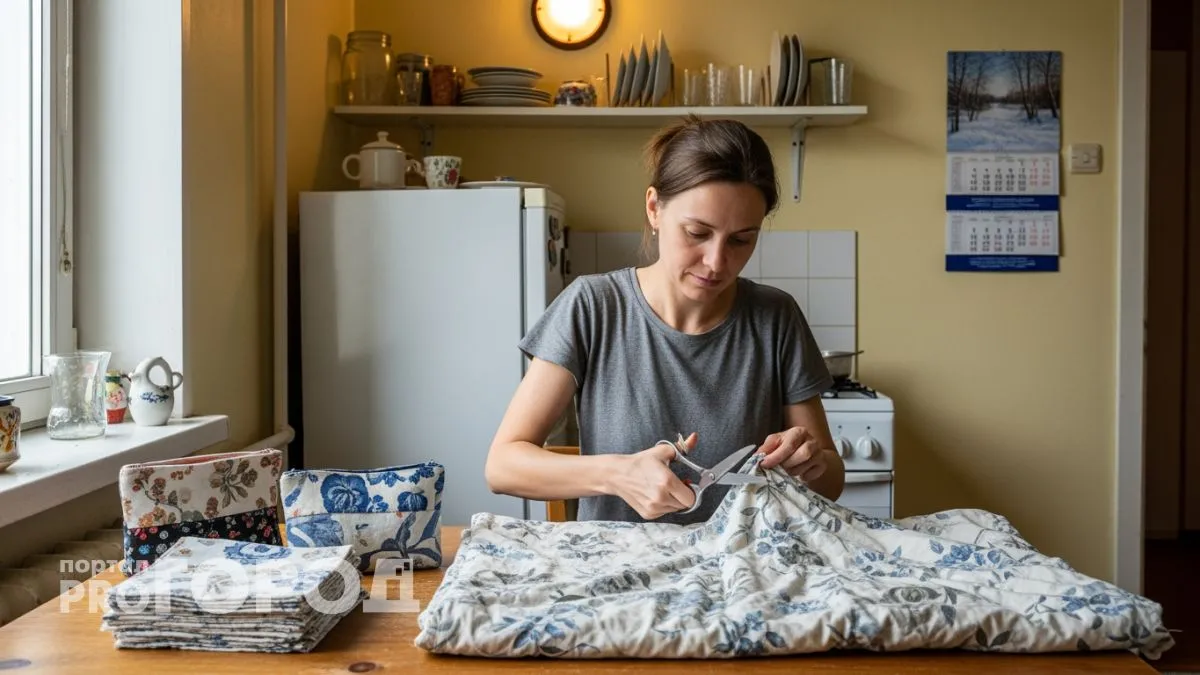 Старые простыни лежат без дела — а ведь из них можно сделать десяток полезных вещей для дома