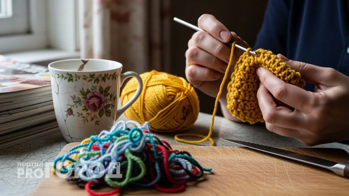 Накопились клубочки остатков пряжи — превращаю их в практичные вещи, которые экономят семейный бюджет