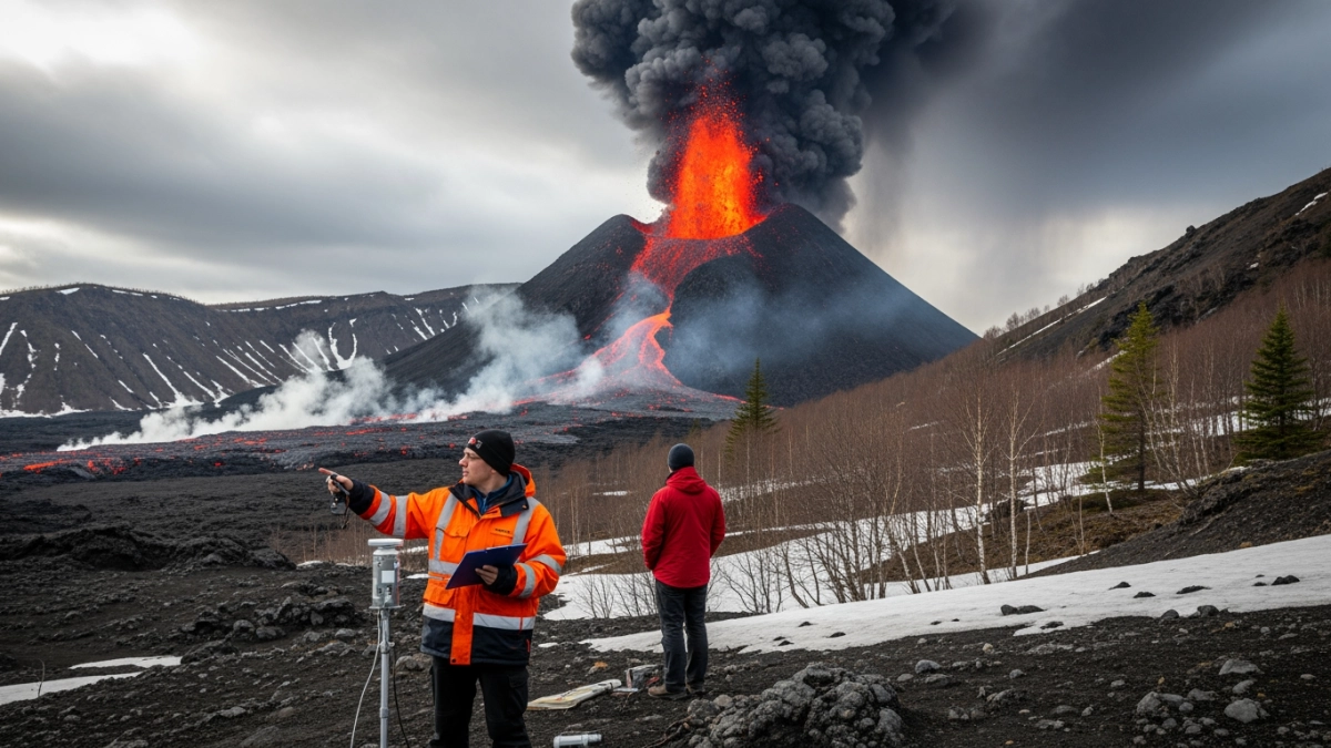 На Камчатке новый лавовый купол Шивелуча превысил высоту старого