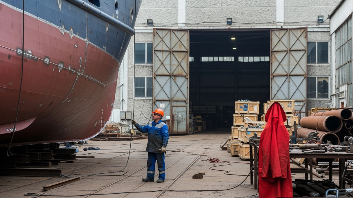 Во Владивостоке выкатили корпус краболова «Ительмен» с уникальной системой хранения