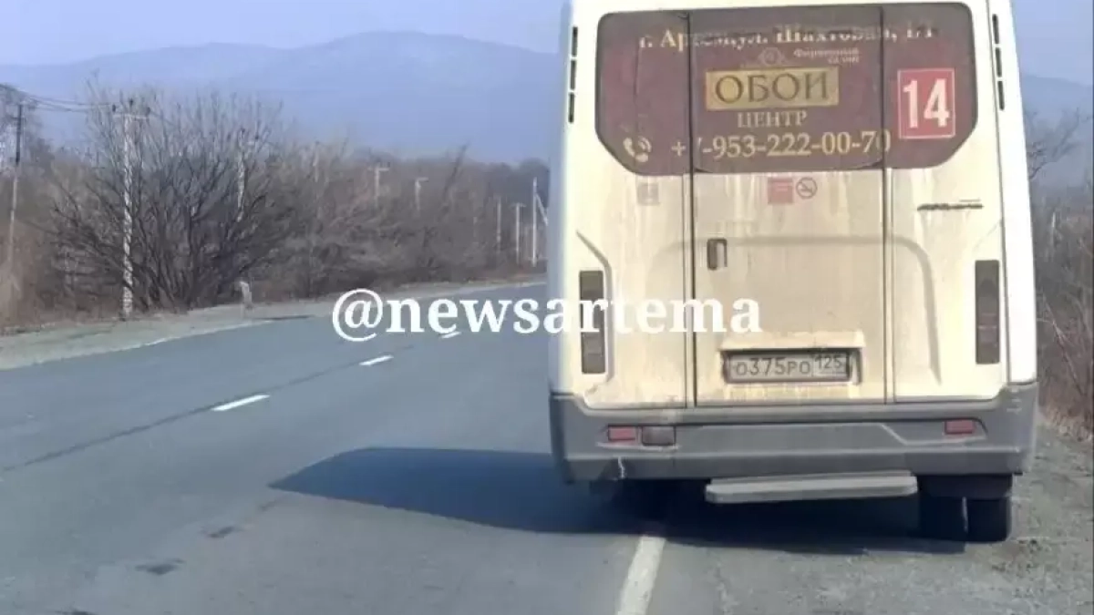 В Приморье на ходу отвалилось колесо у автобуса с пассажирами