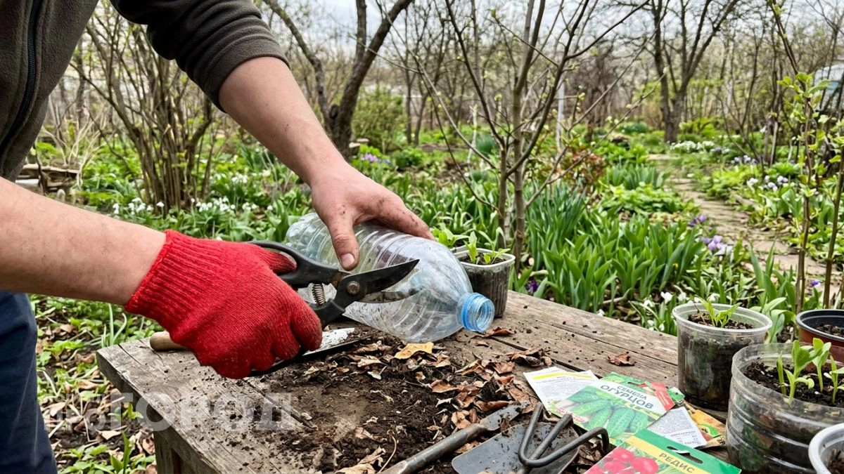 Храню пластиковые бутылки с осени и к маю получаю 6 готовых инструментов для огорода