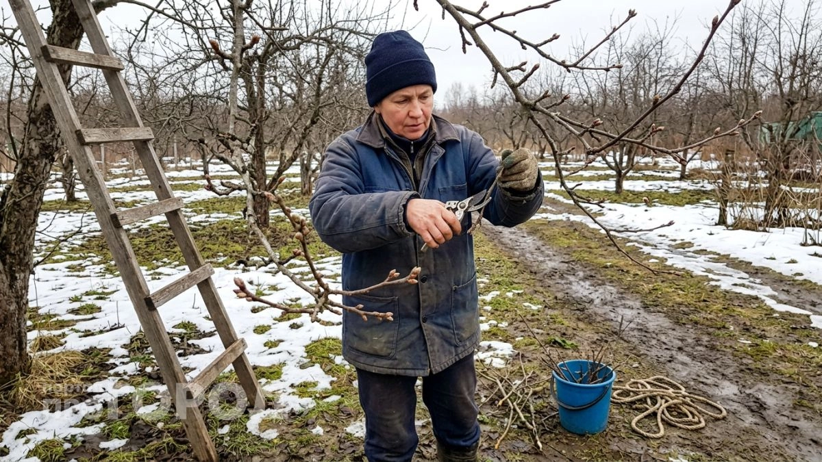Не ждите апрельского тепла и режьте ветки при легком минусе, чтобы деревья сохранили сок и завалили вас урожаем
