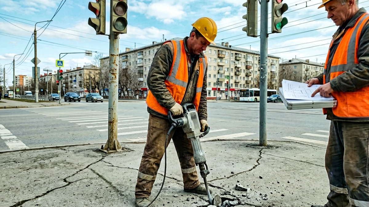 Центр Владивостока на три месяца: ремонт на Океанском проспекте обещает пробки