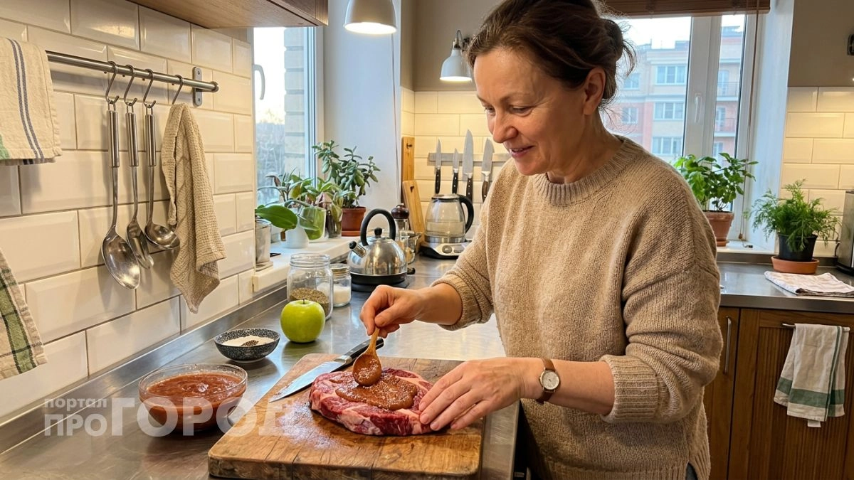 Добавляю всего два ингредиента в маринад — и жёсткое мясо за копейки тает на языке как ресторанная вырезка