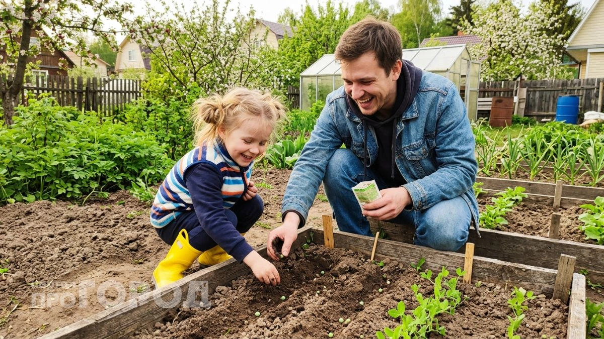 Один простой приём при посадке гороха — и теперь мои дети жуют его вместо конфет прямо на грядке