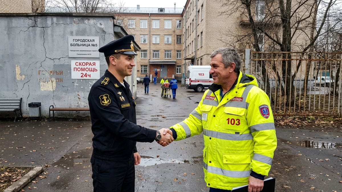 Лейтенант вытащил людей из перевёрнутой скорой под угрозой взрыва во Владивостоке