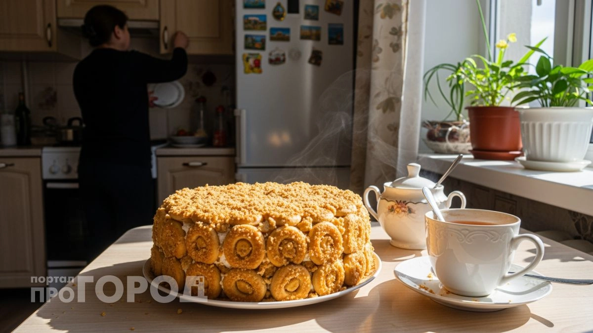 Делаю Наполеон на сковороде за 15 минут — крем пропитывает коржи так, что магазинный торт больше не покупаю
