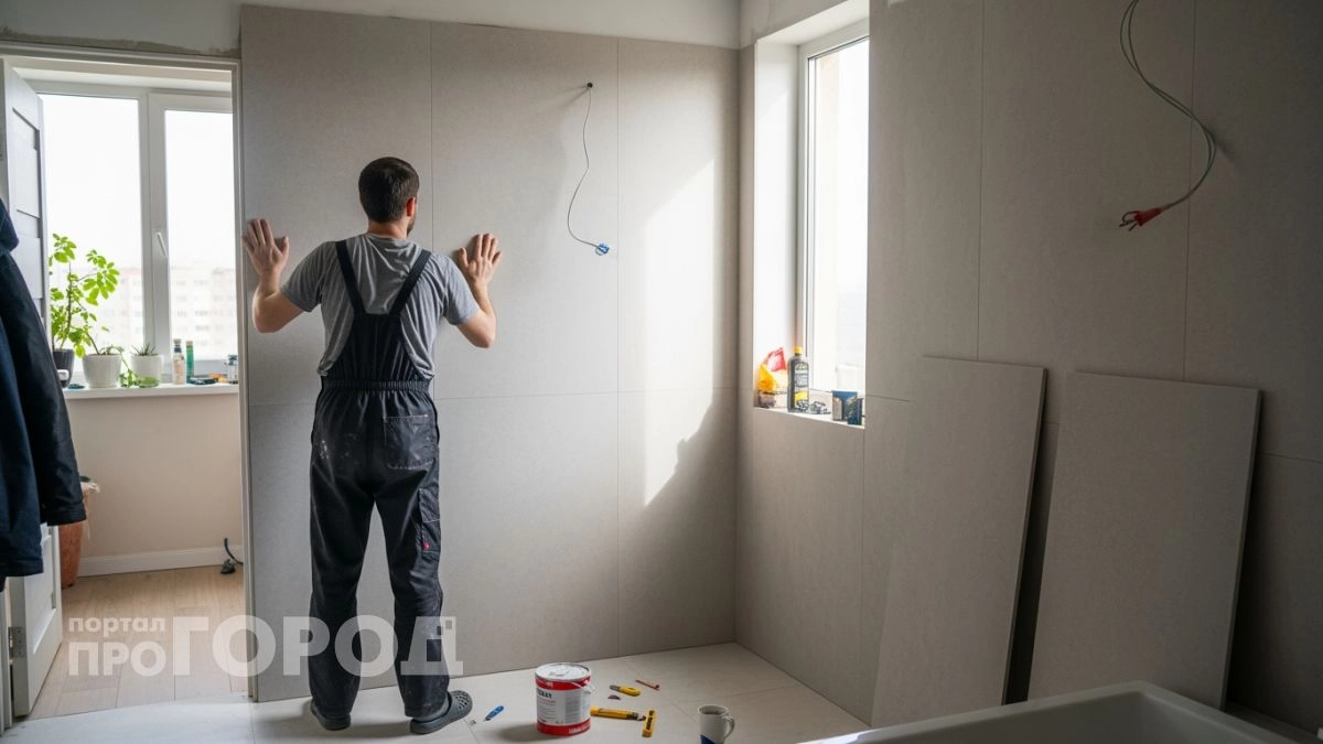 Я отказался от плитки в ванной и за день уложил материал втрое дешевле — держится уже пятый год