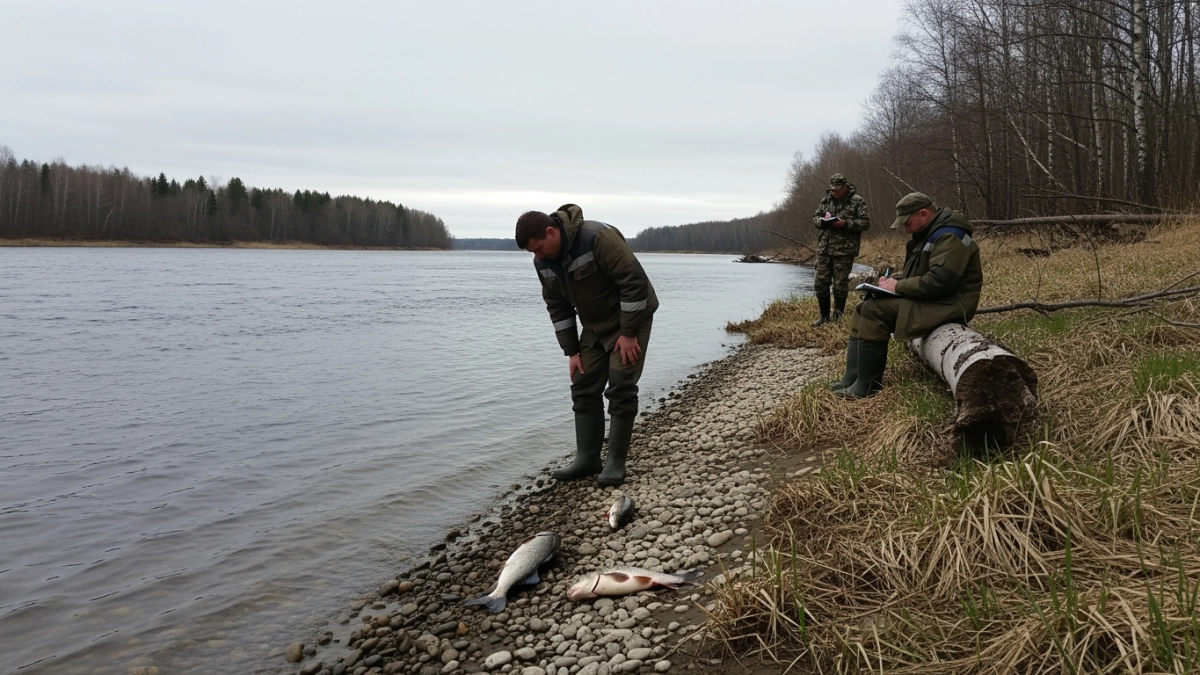 Прокуратура проверяет гибель рыбы в реке Раздольной после видео из соцсетей