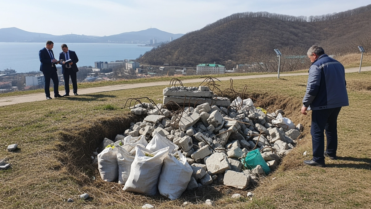 Застройщик засыпал мусором исторический форт во Владивостоке: прокуратура начала проверку