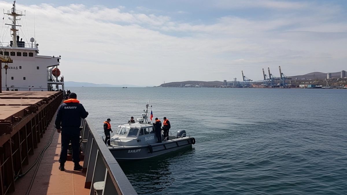 Арбитраж заблокировал иностранный грузовоз в порту Владивостока после столкновения с сейнером