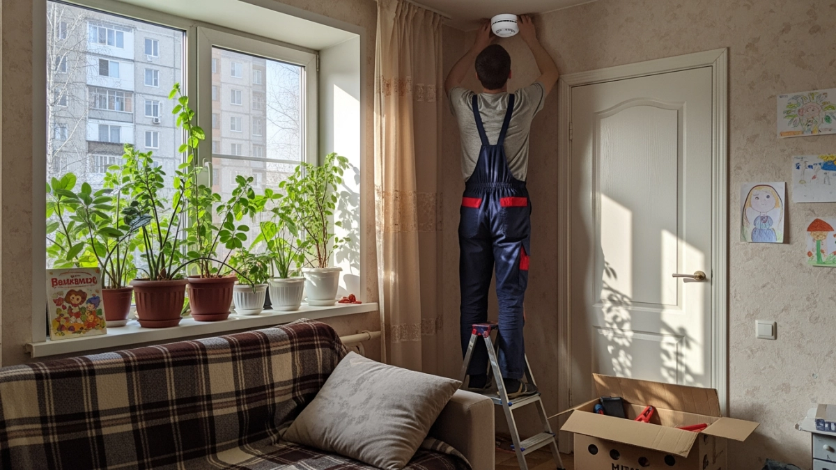 109 семей Уссурийска бесплатно получили дымовые извещатели в 327 комнатах