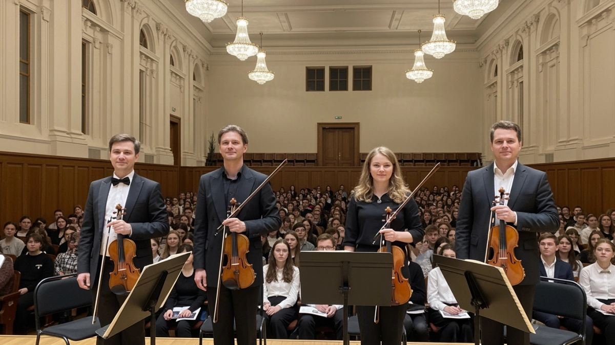 Квартет Бородина с 80-летней историей выступил на «Дальневосточной весне» во Владивостоке