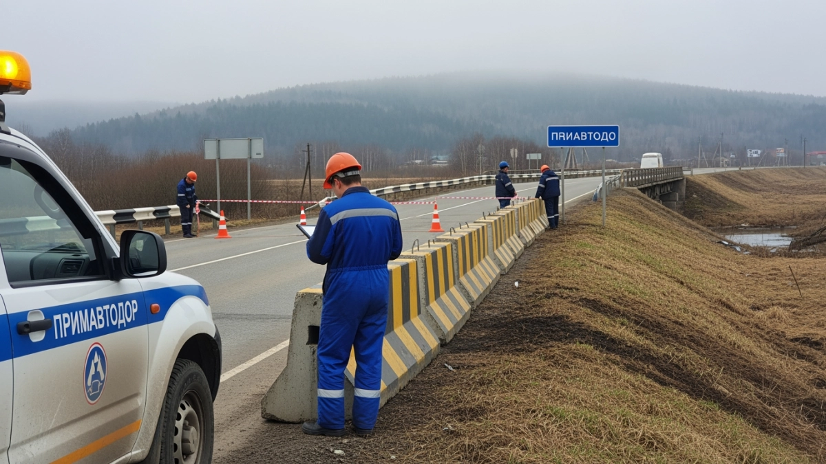 Мост на трассе Осиновка — Рудная пристань разрушился: прокуратура начала проверку