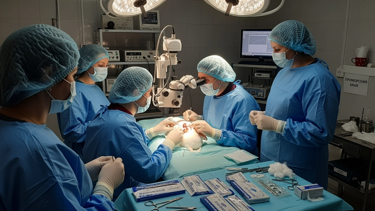 Приморские врачи восстановили зрительный нерв кролику ради будущего лечения людей