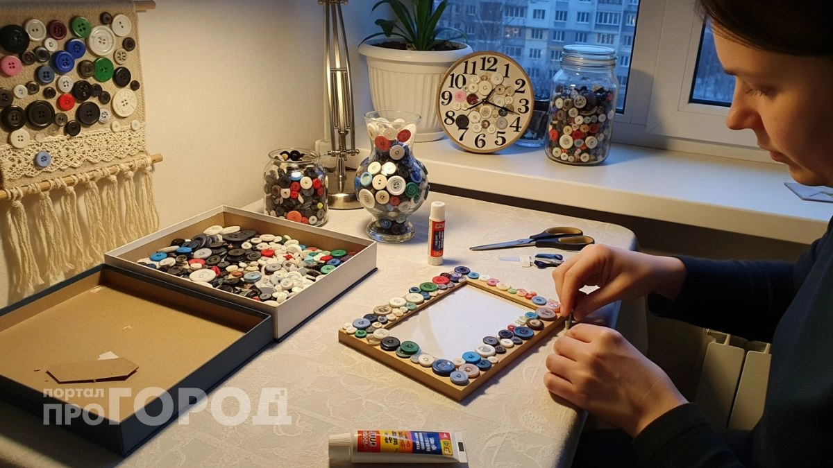 Перестала выбрасывать пуговицы со старой одежды: теперь делаю из них стильный интерьерный декор за копейки