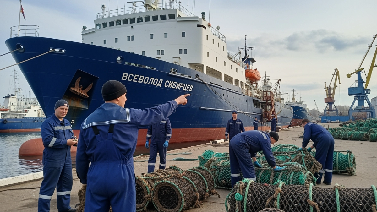 Плавбаза «Всеволод Сибирцев» вернулась после 10 месяцев в море
