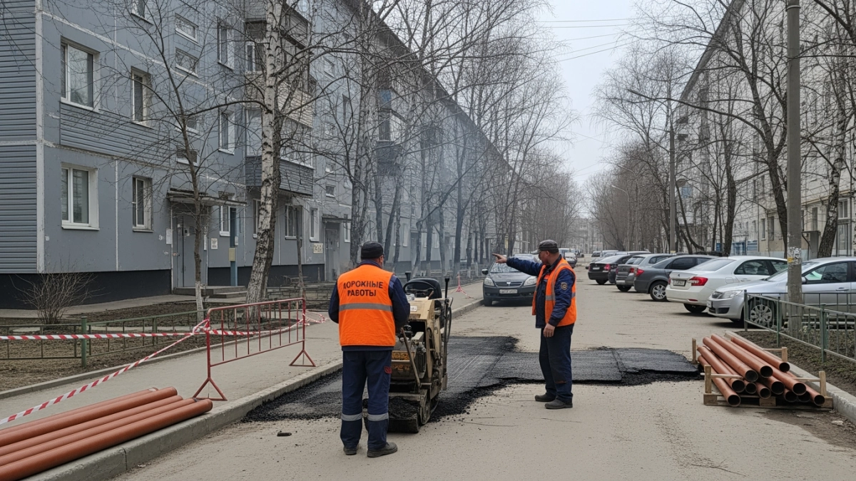 В Артёме начали ремонт дорог в микрорайоне на три тысячи жителей