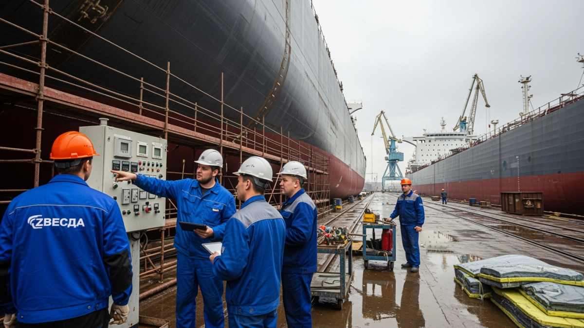 Газовоз «Звезды» длиной 330 метров готовится к ходовым испытаниям