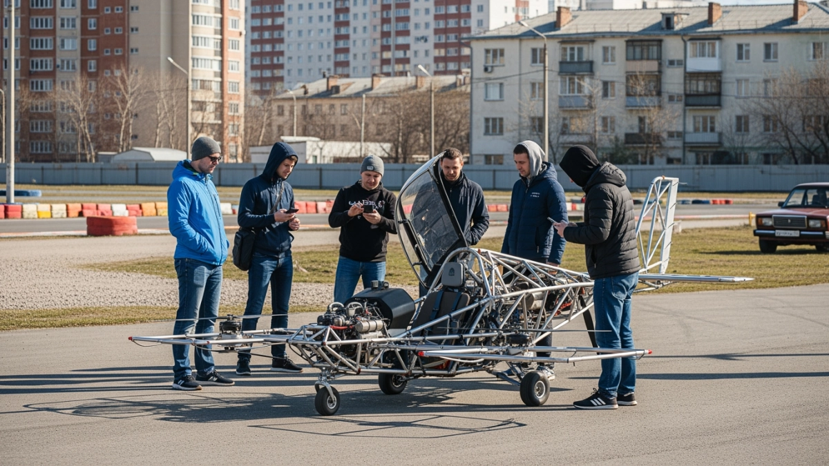 Мини-вертолет над Змеинкой оказался реальным: владивостокцы рассмотрели кабину пилота