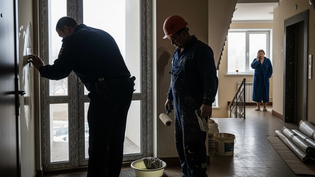 Во Владивостоке строитель нанёс свастику на двери жилого комплекса