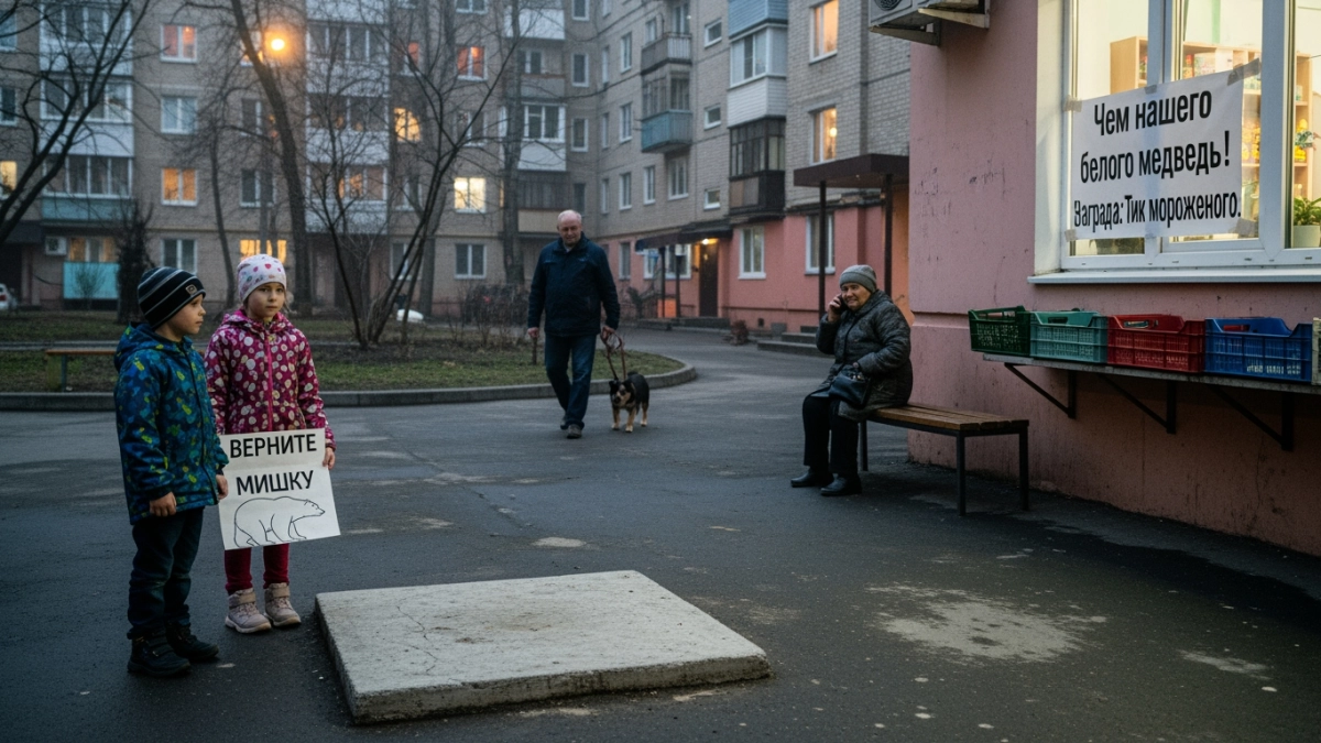 Во Владивостоке пропал медведь — «главный любимец» магазина мороженого