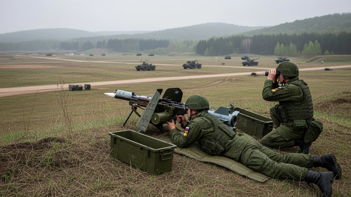 Военные ВВО поразили цели из ПТРК «Конкурс» на дистанции 3 км