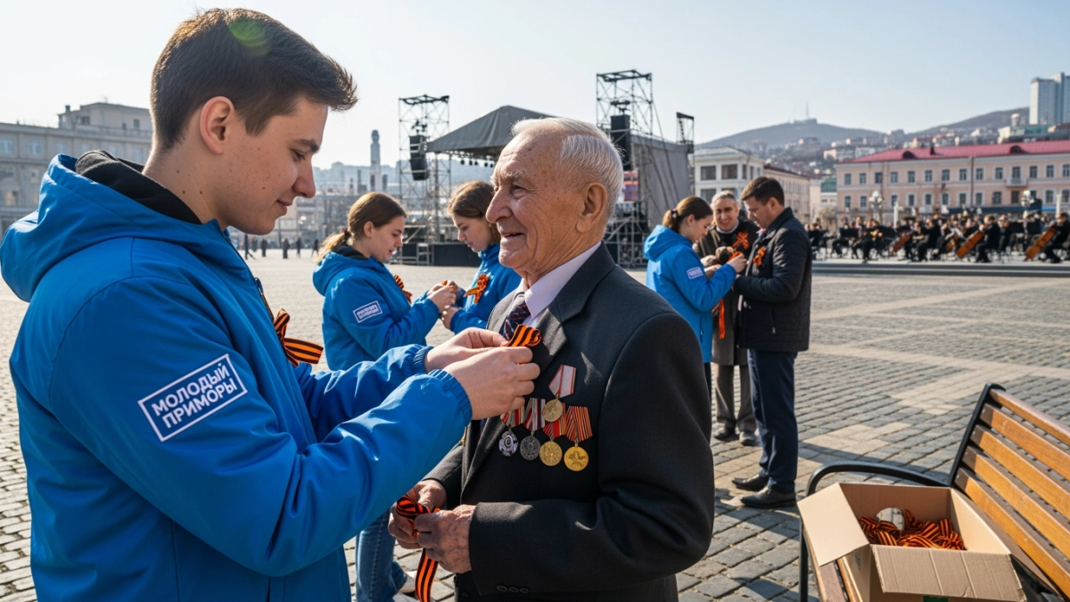 700 волонтёров Приморья готовят праздник 9 Мая для ветеранов