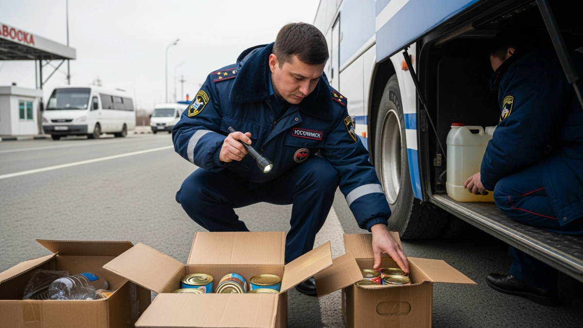 Таможня нашла 132 кг контрабанды в тайниках автобуса до Китая