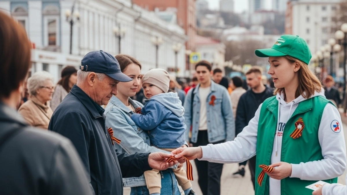 Акция «Георгиевская ленточка» стартовала в Приморье: раздадут свыше 30 тысяч лент