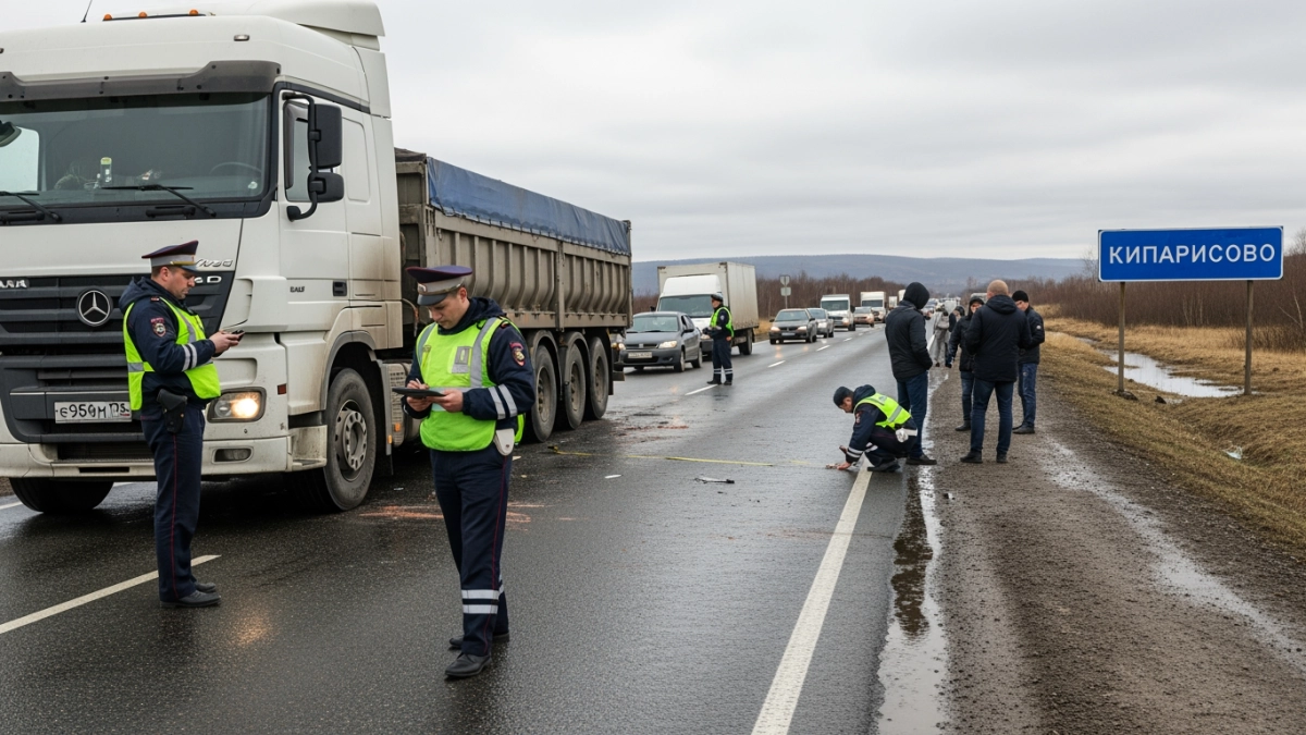 Фура заблокировала трассу Владивосток – Уссурийск: пробки в обе стороны