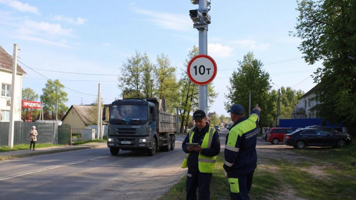 В Артёме два модуля «Грузового патруля» перекрыли объездные маршруты большегрузов