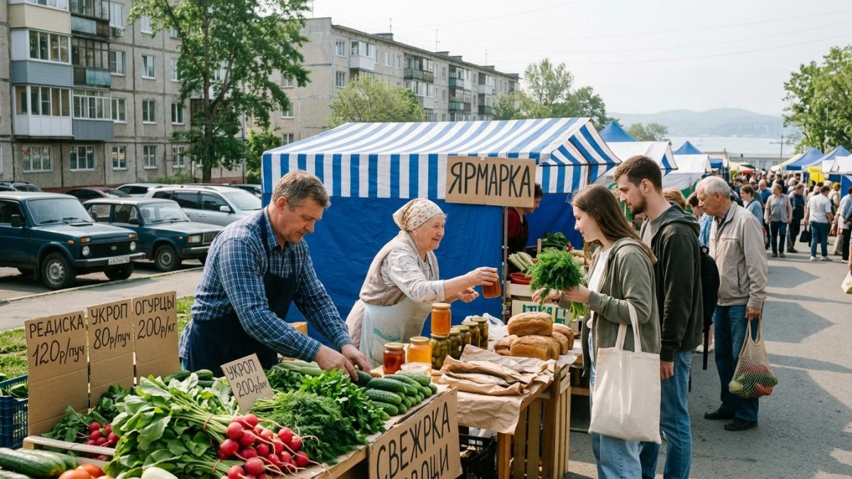 Фермерские ярмарки во Владивостоке: рыба, мёд и выпечка от местных производителей