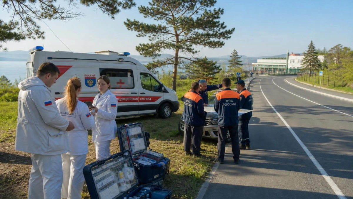 На острове Русский три дня будут спасать 40 пострадавших в учебной аварии