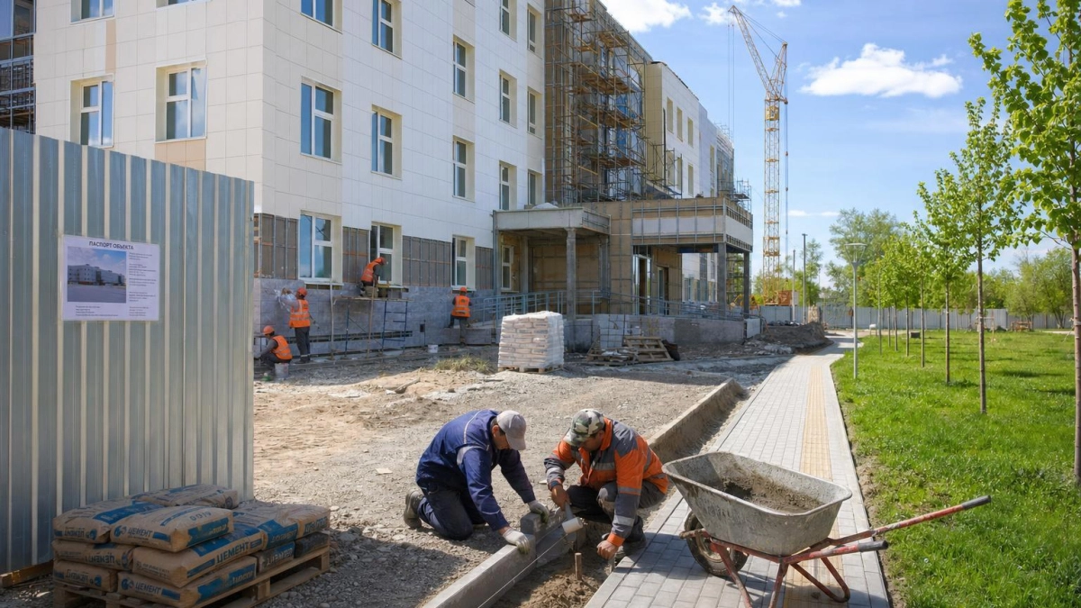 Фасад готов, полы залиты: поликлиника в Находке выходит на финиш