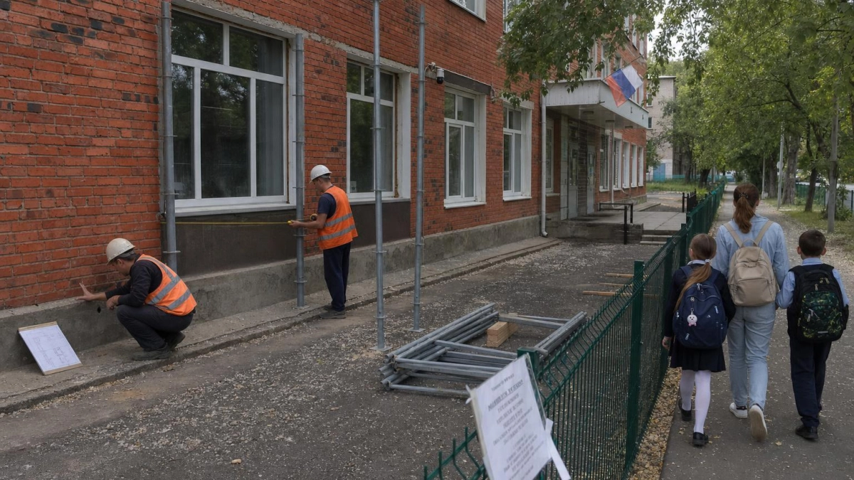 Школу с трещиной в фундаменте в Лесозаводске обещают открыть к 1 сентября