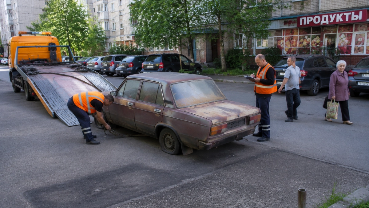 16 брошенных автомобилей убрали с улиц Владивостока за один раз