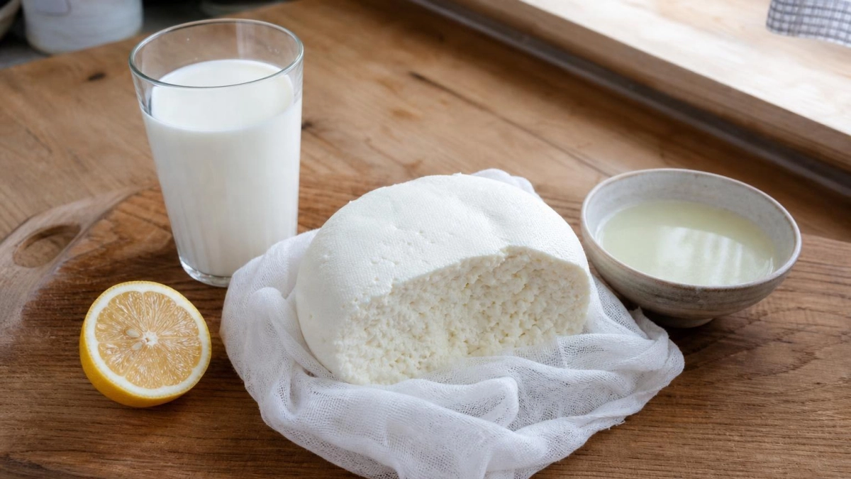 Больше не трачу деньги на сырный отдел: из литра молока и простых продуктов готовлю нежный сыр за 20 минут