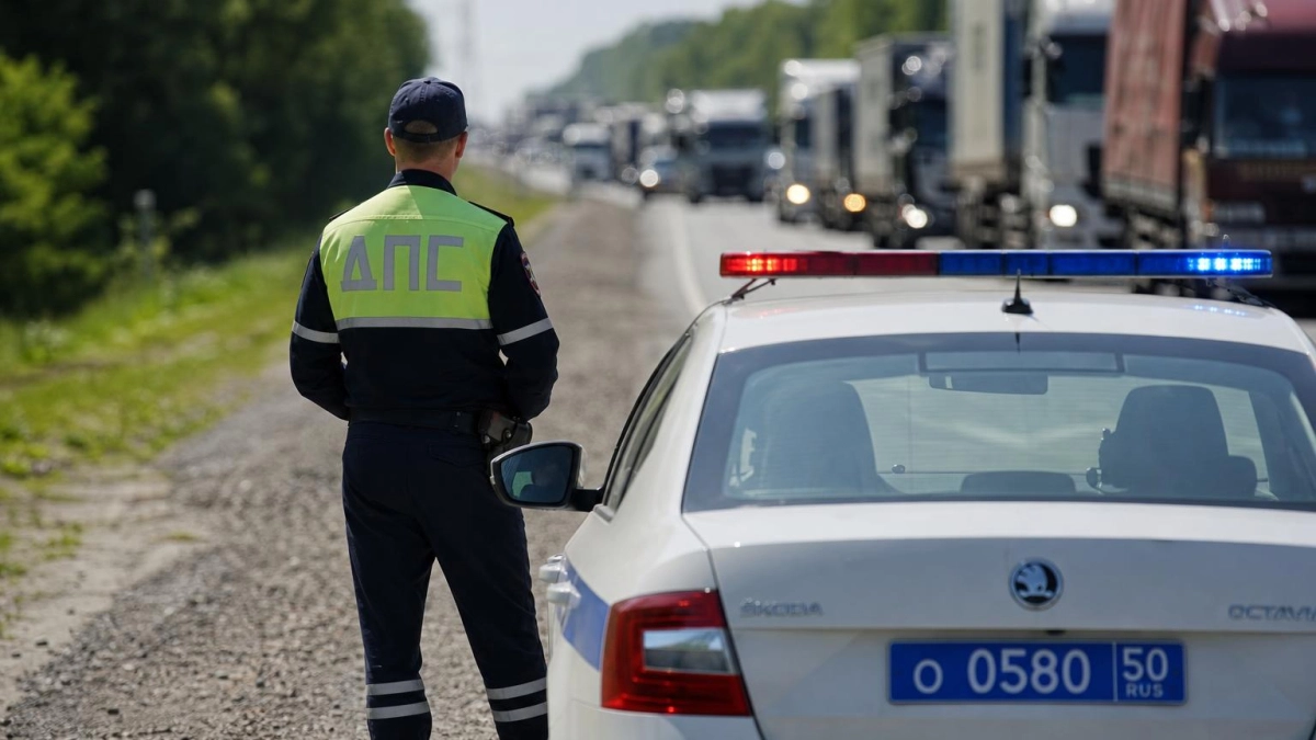 В Приморье после лобового ДТП двух фур один большегруз оказался в кювете