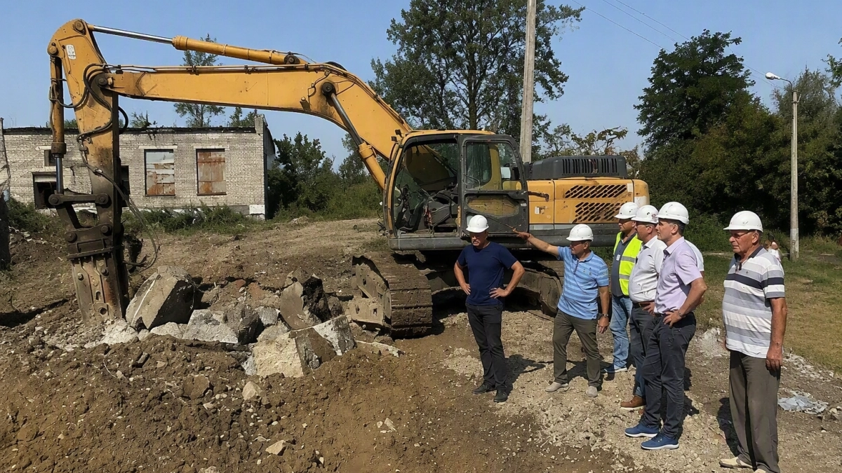 В Большом Камне одновременно обновляют сети и строят новую газовую котельную
