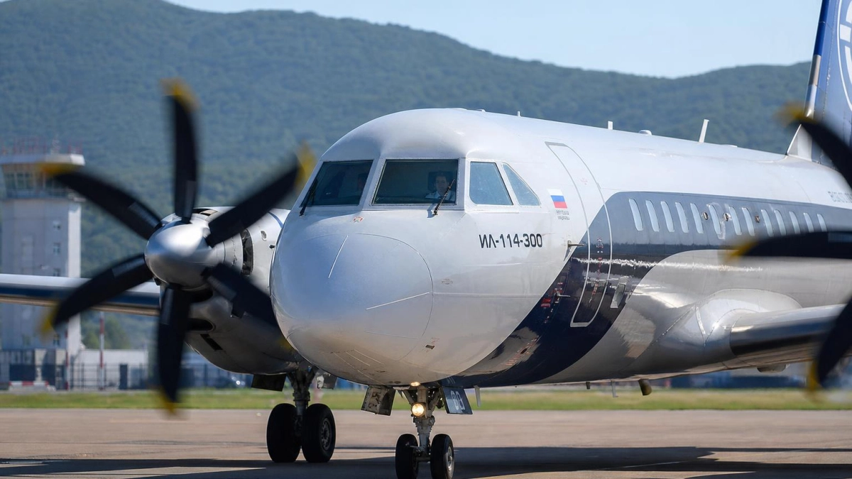 Ил-114-300 прибыл во Владивосток для показа делегациям ВЭФ
