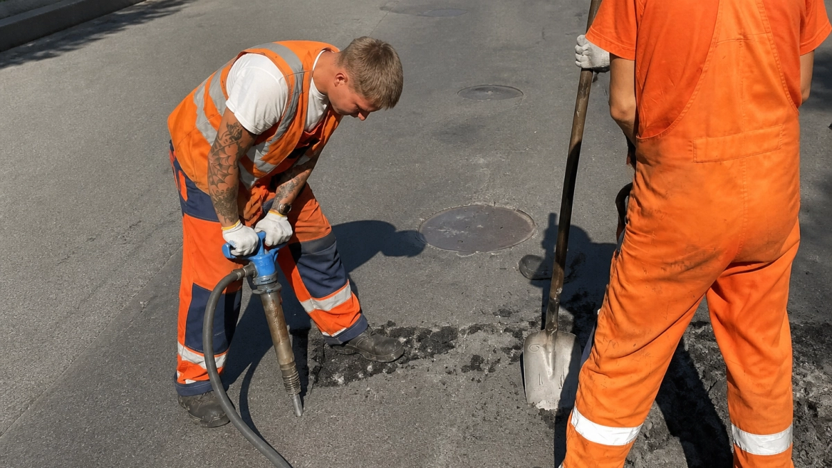 Во Владивостоке за лето восстановили почти 75 тысяч квадратных метров дорог