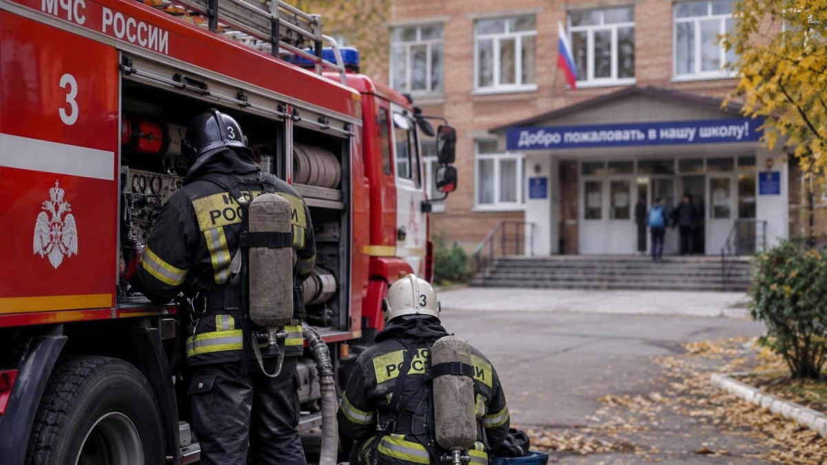 При пожаре в школе Приморья эвакуировали 106 человек, включая 86 детей